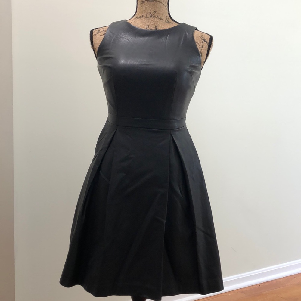 Limited faux leather fit and flare, size 0